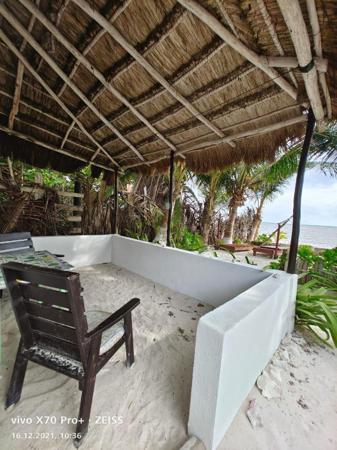 Lunazul Eco-Cabana Frente Al Mar Mahahual Esterno foto