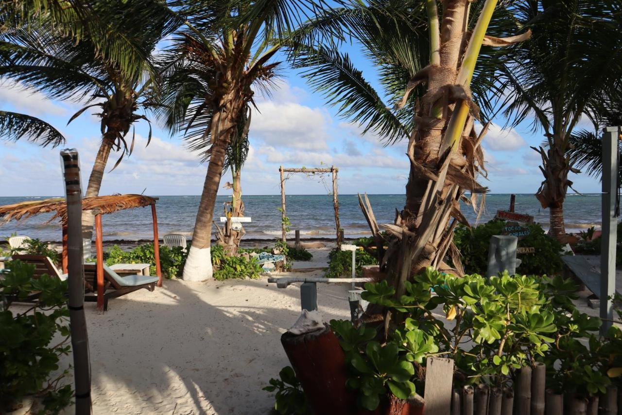 Lunazul Eco-Cabana Frente Al Mar Mahahual Esterno foto