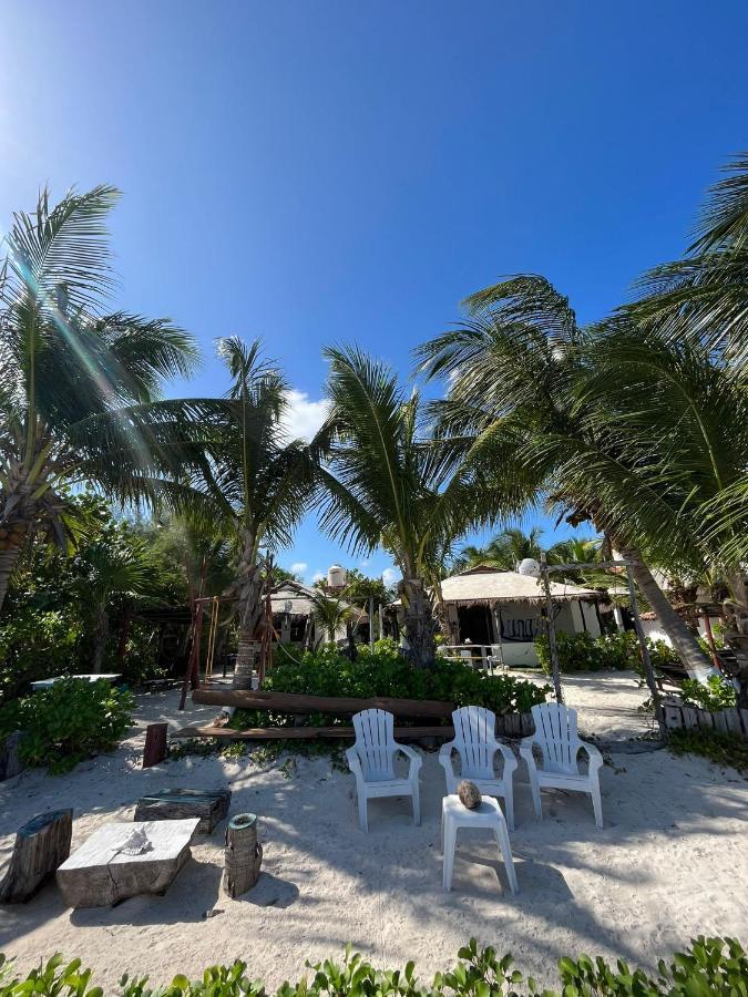 Lunazul Eco-Cabana Frente Al Mar Mahahual Esterno foto