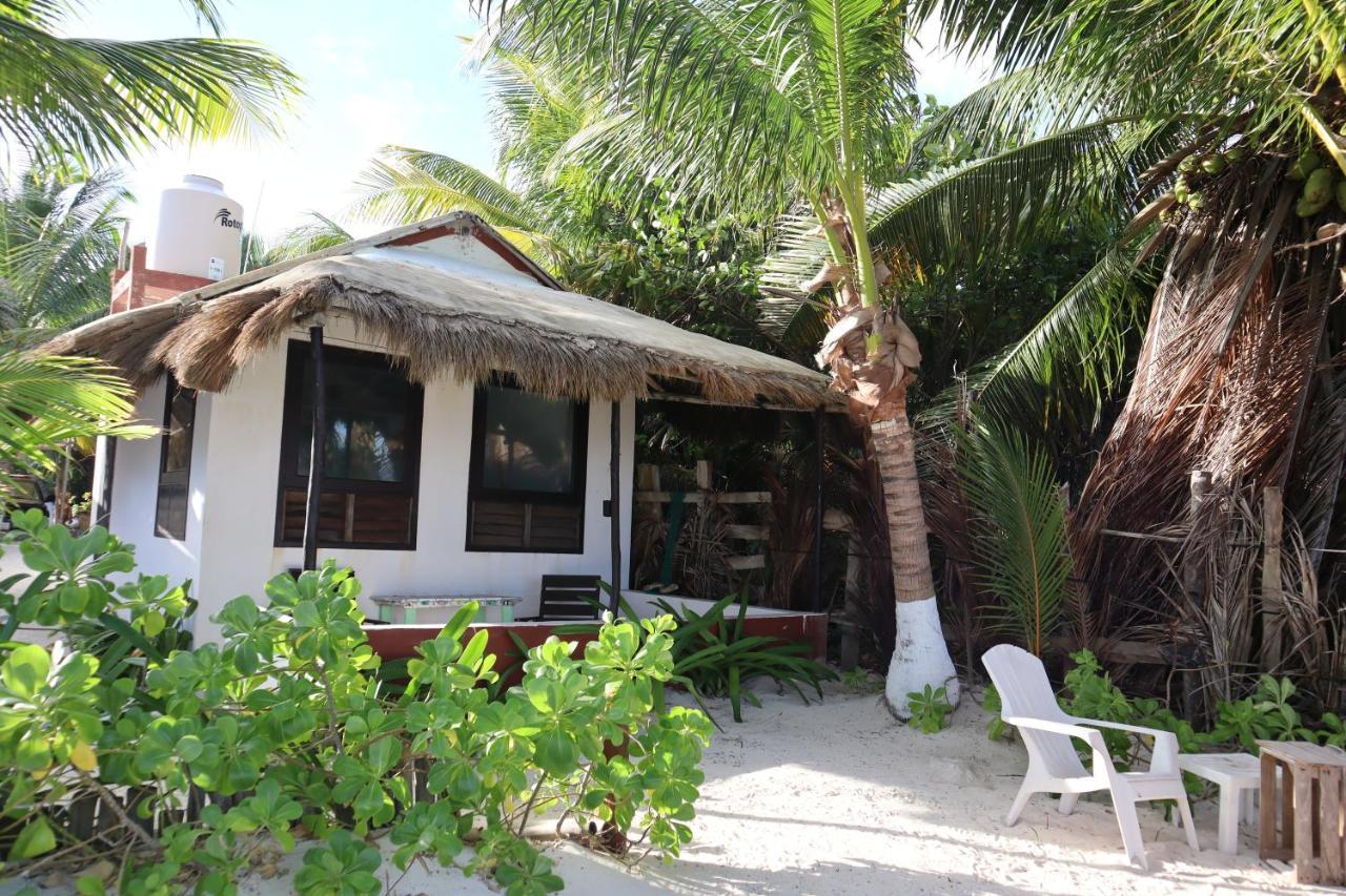 Lunazul Eco-Cabana Frente Al Mar Mahahual Esterno foto