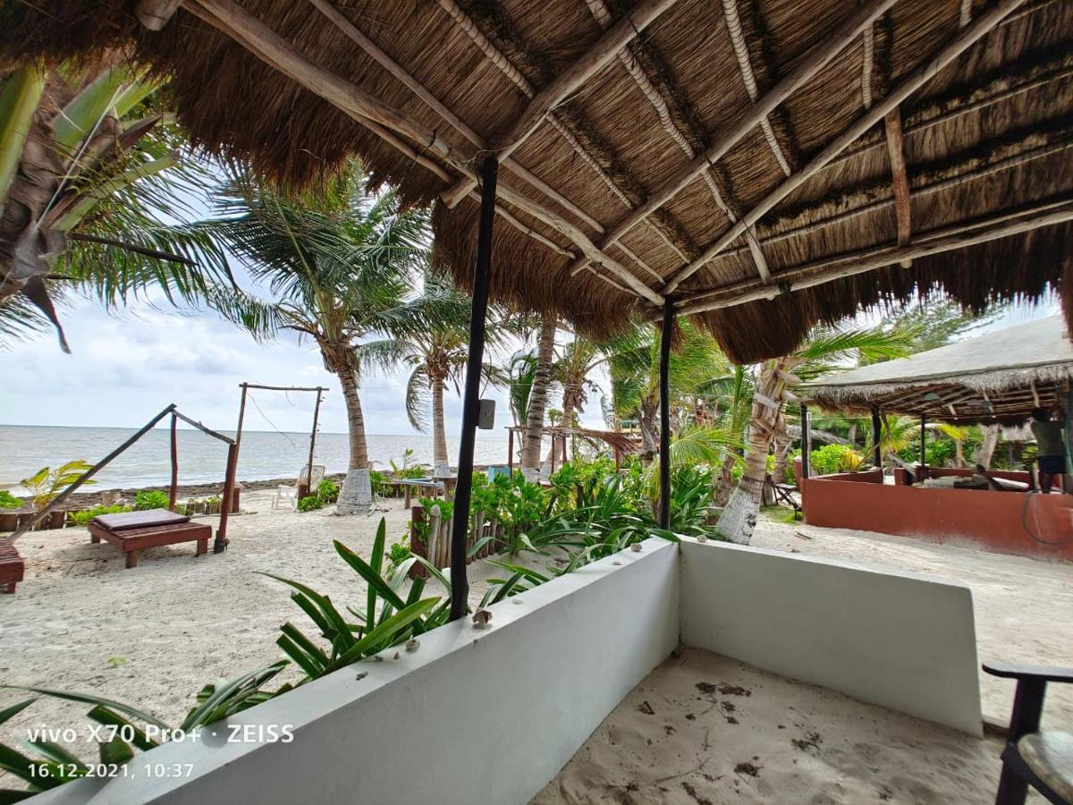 Lunazul Eco-Cabana Frente Al Mar Mahahual Esterno foto