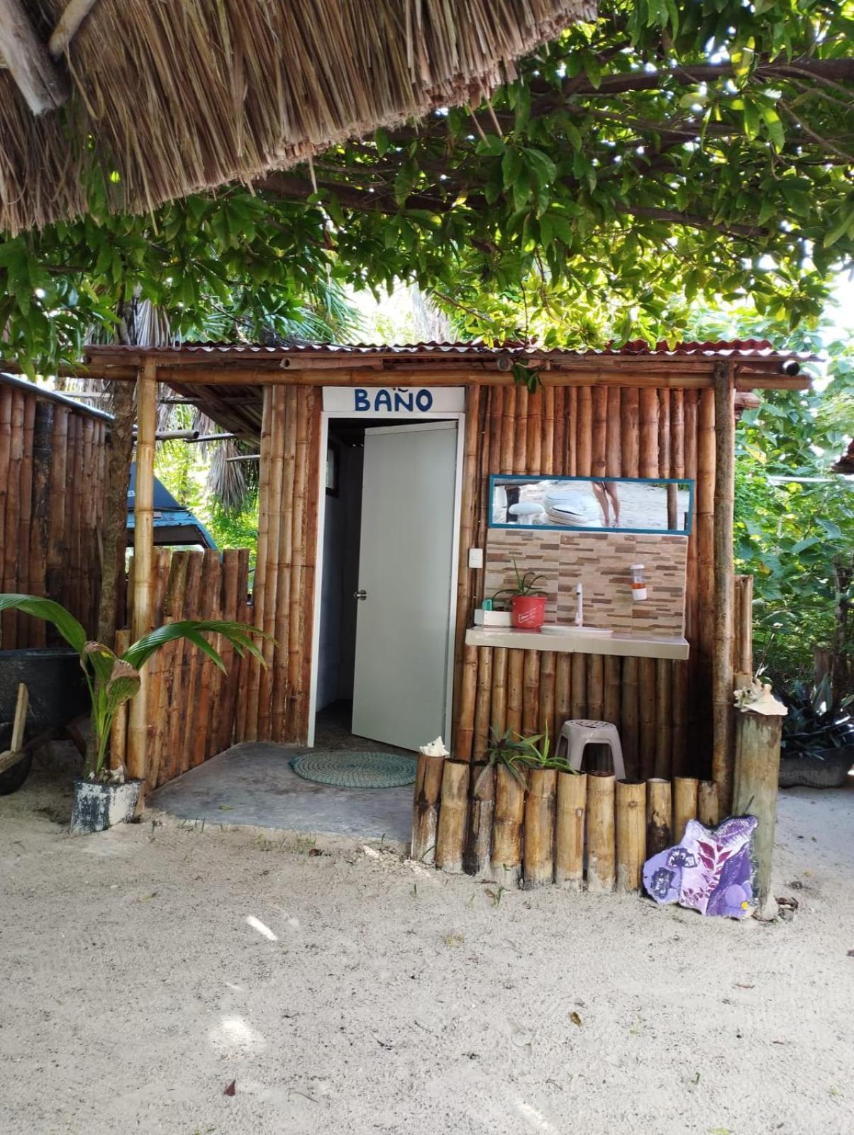 Lunazul Eco-Cabana Frente Al Mar Mahahual Esterno foto
