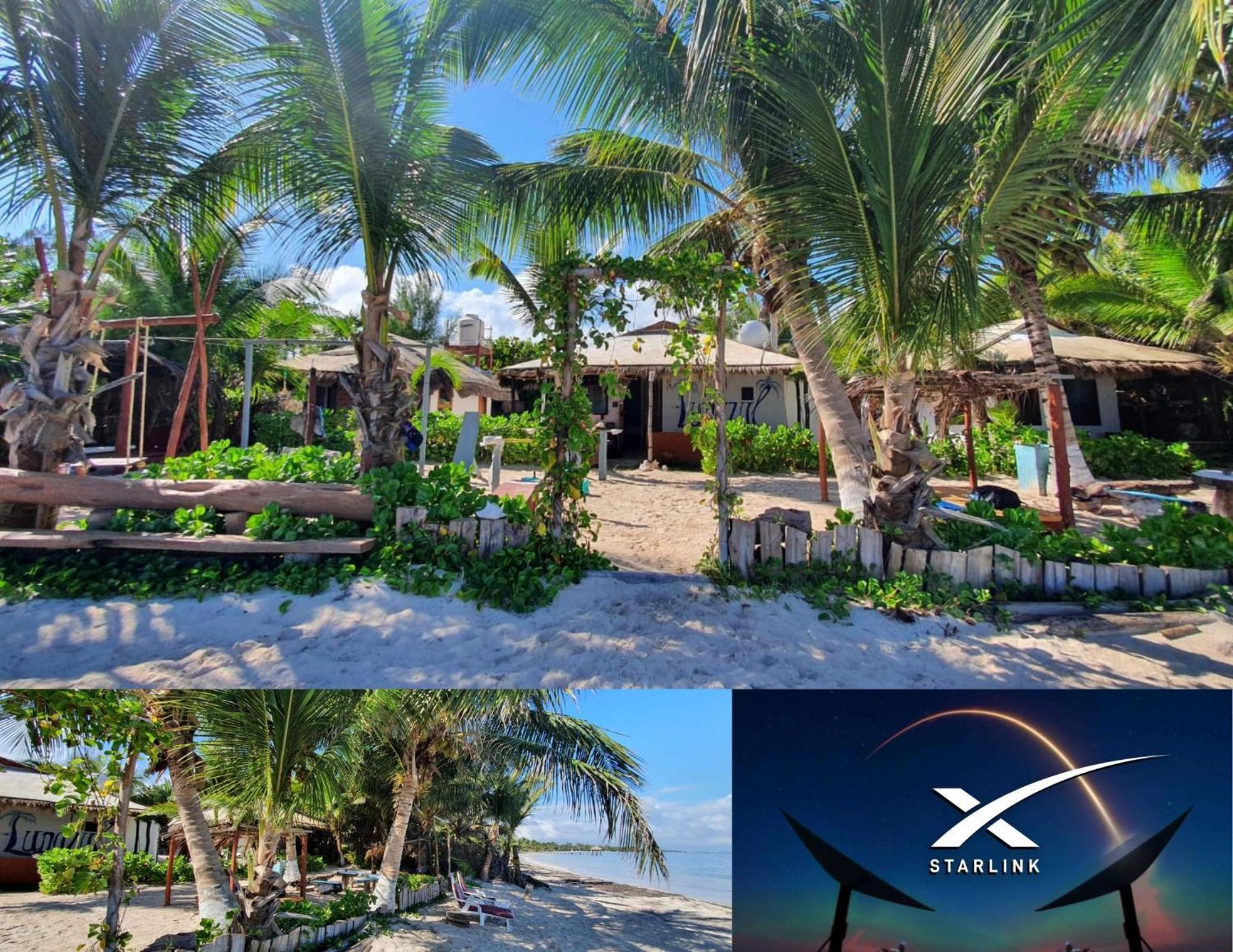 Lunazul Eco-Cabana Frente Al Mar Mahahual Esterno foto