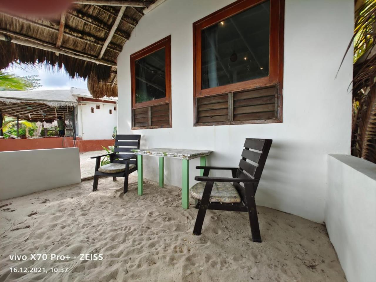 Lunazul Eco-Cabana Frente Al Mar Mahahual Esterno foto