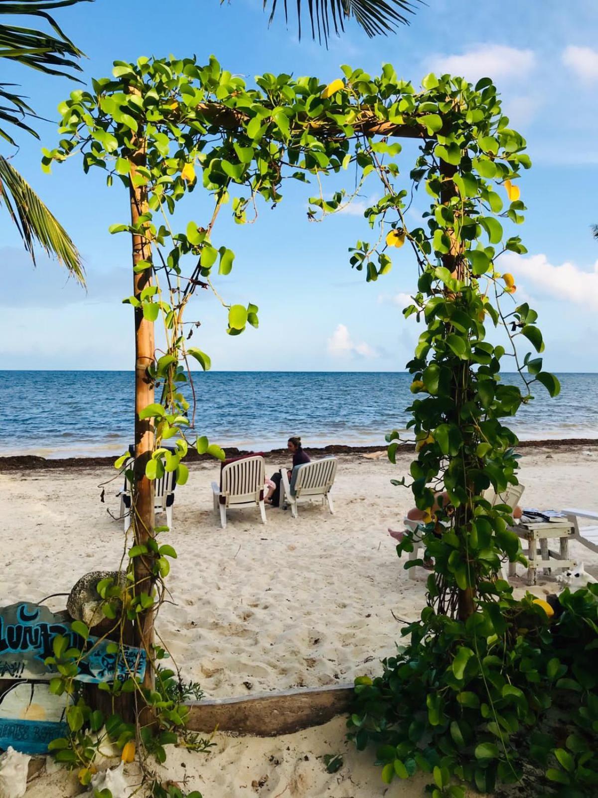 Lunazul Eco-Cabana Frente Al Mar Mahahual Esterno foto