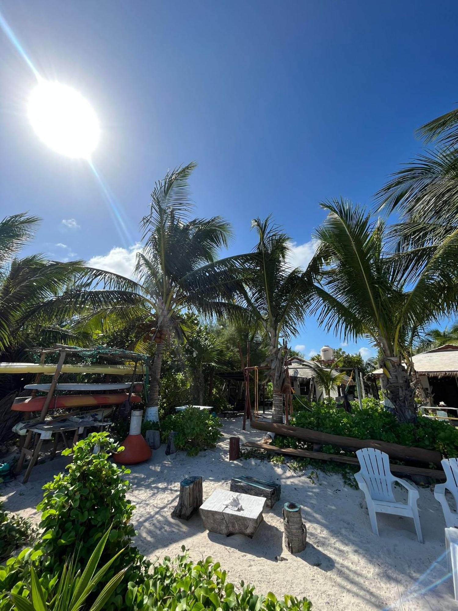 Lunazul Eco-Cabana Frente Al Mar Mahahual Esterno foto
