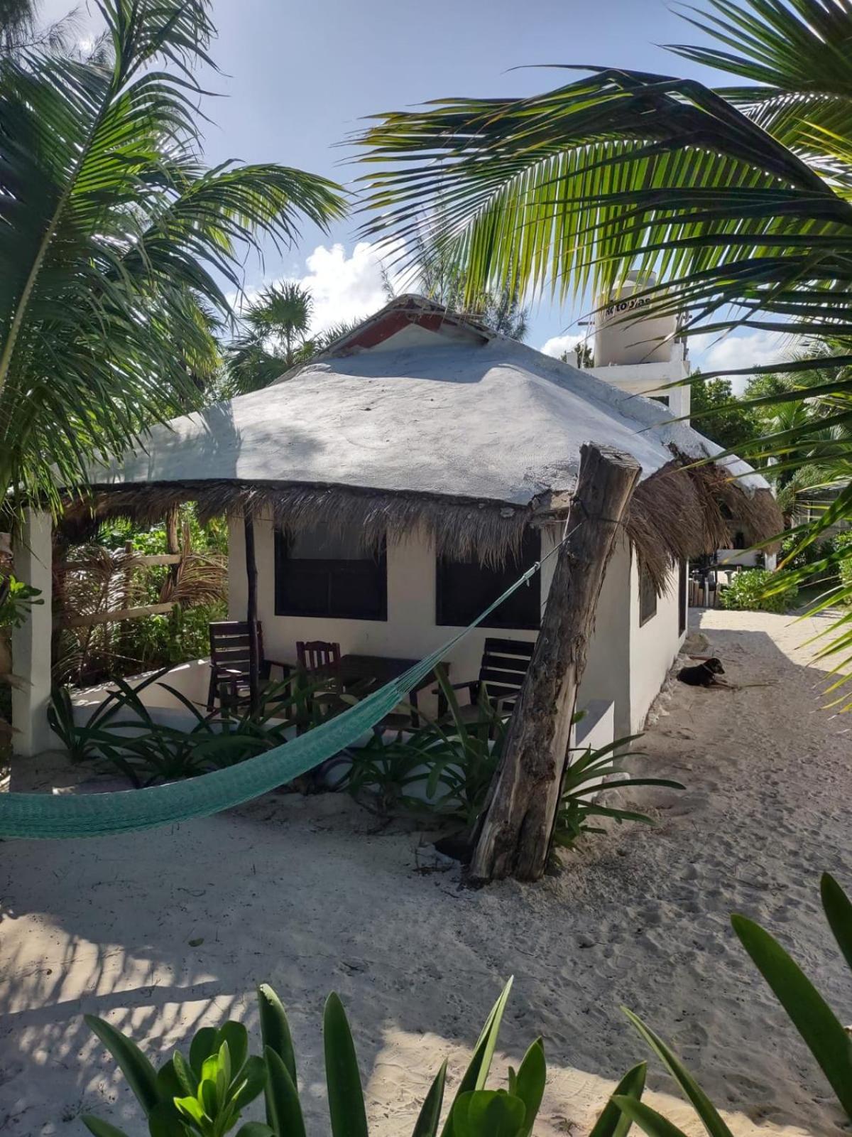 Lunazul Eco-Cabana Frente Al Mar Mahahual Esterno foto