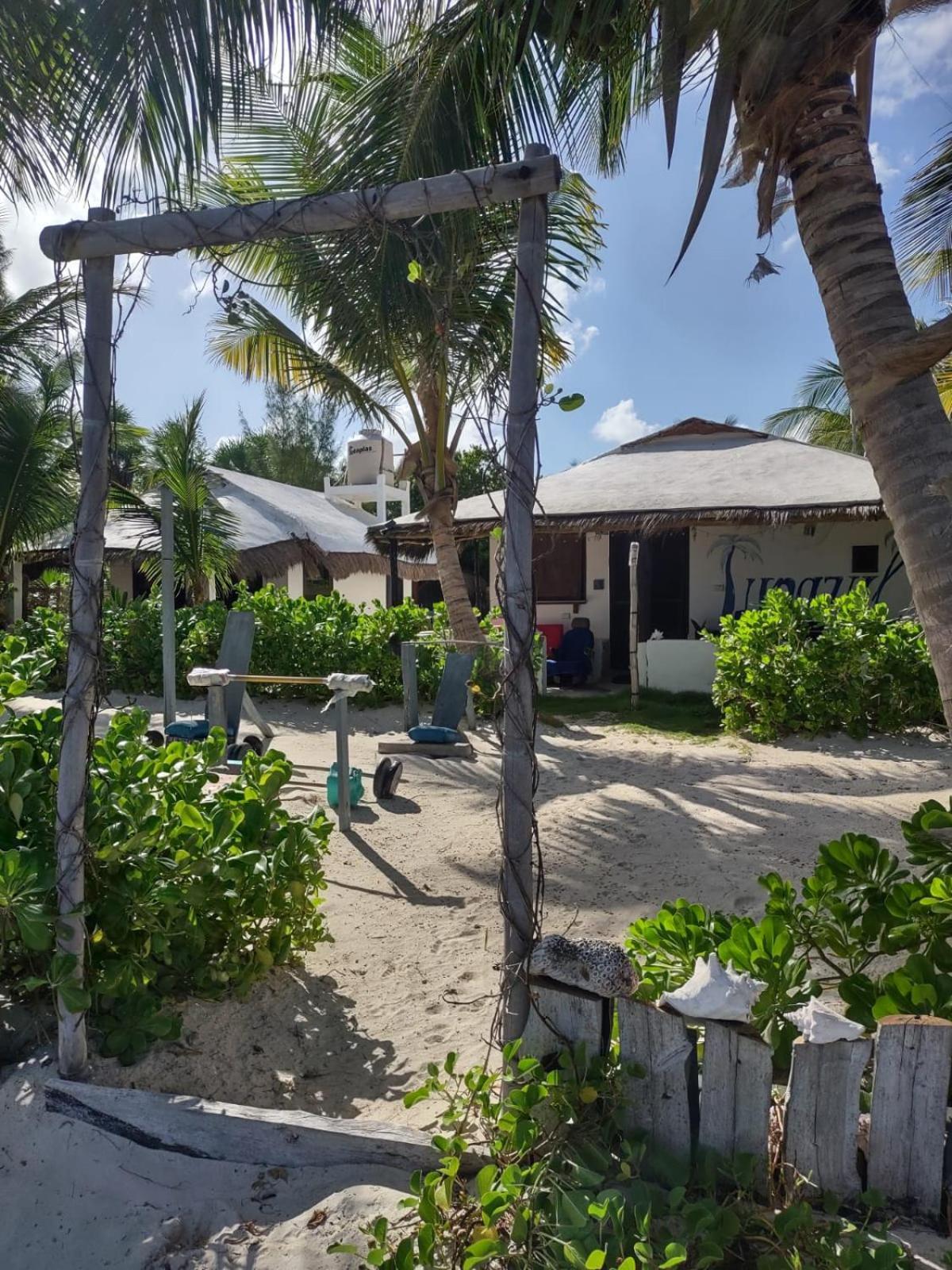 Lunazul Eco-Cabana Frente Al Mar Mahahual Esterno foto