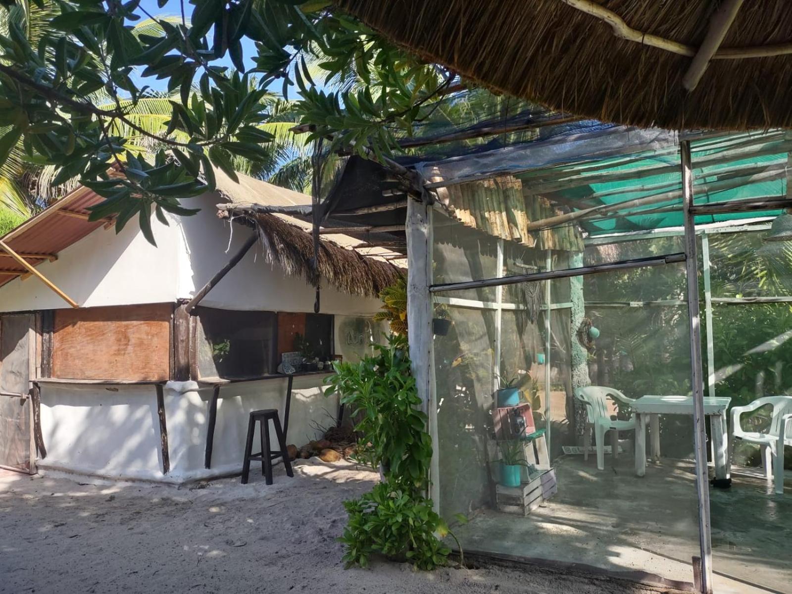 Lunazul Eco-Cabana Frente Al Mar Mahahual Esterno foto