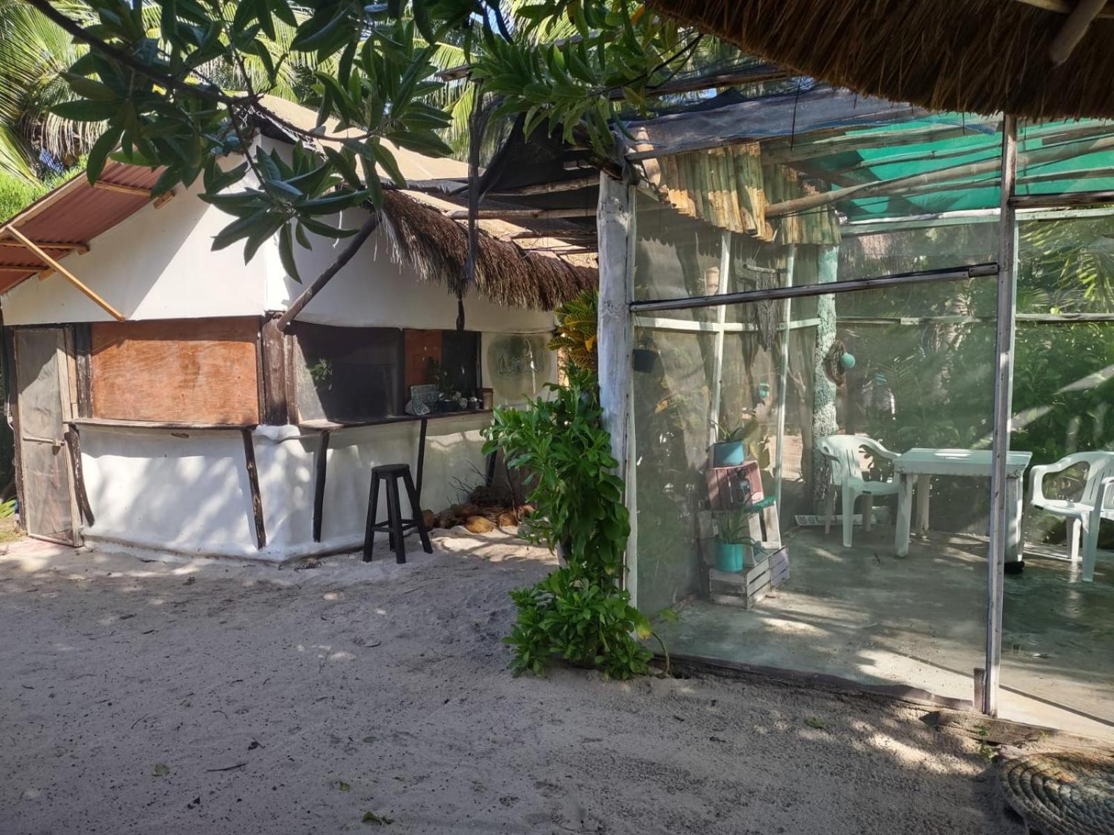 Lunazul Eco-Cabana Frente Al Mar Mahahual Esterno foto