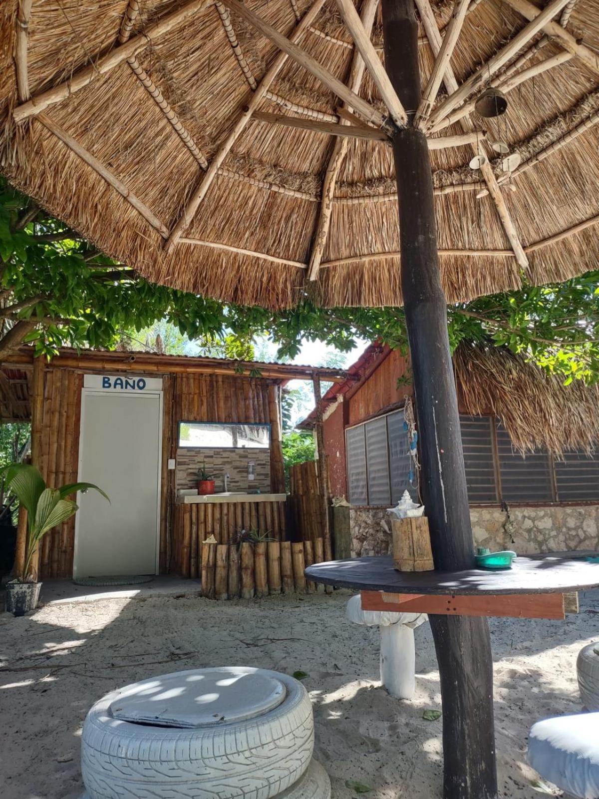 Lunazul Eco-Cabana Frente Al Mar Mahahual Esterno foto